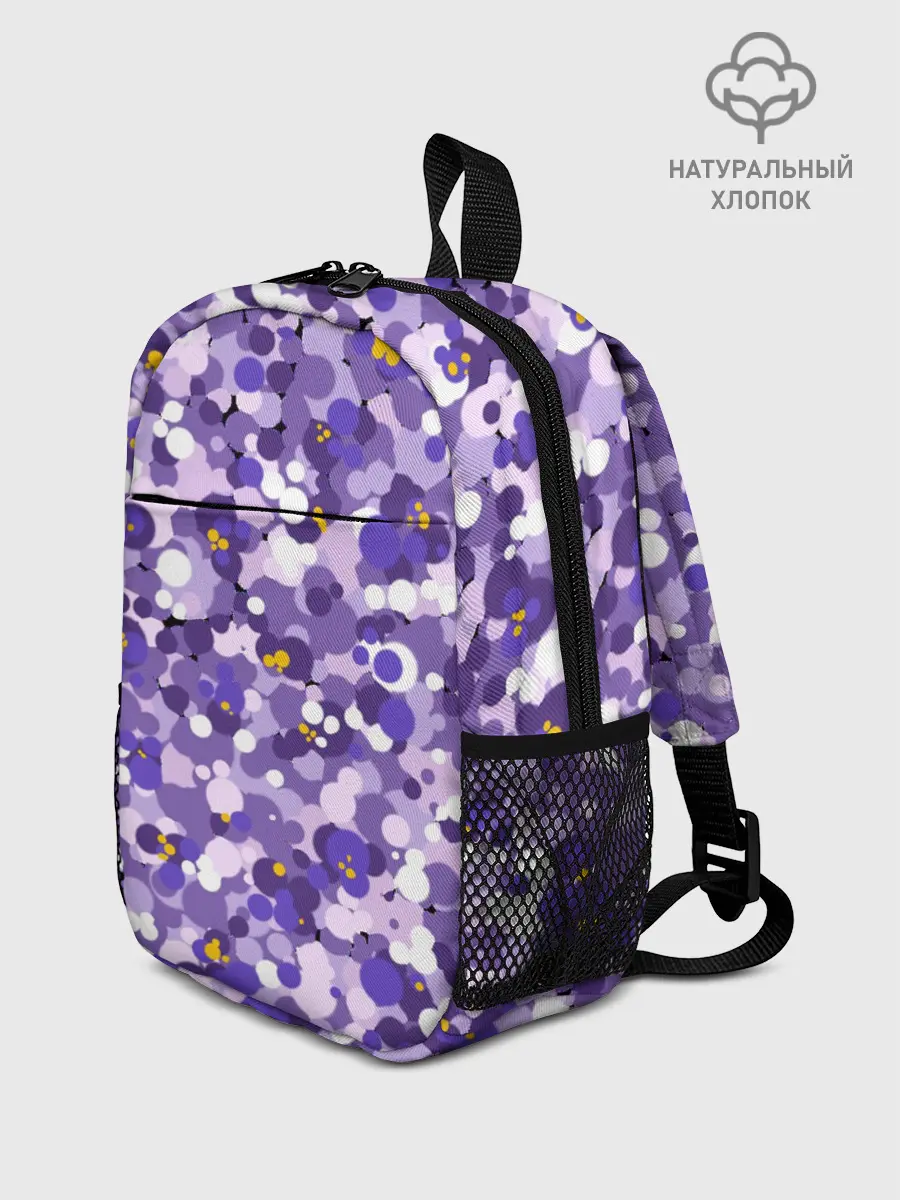 Рюкзак детский / Анютины глазки узор