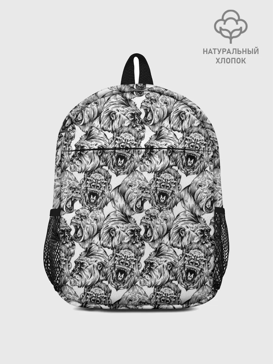 Рюкзак детский / Злые Гориллы - Паттерн