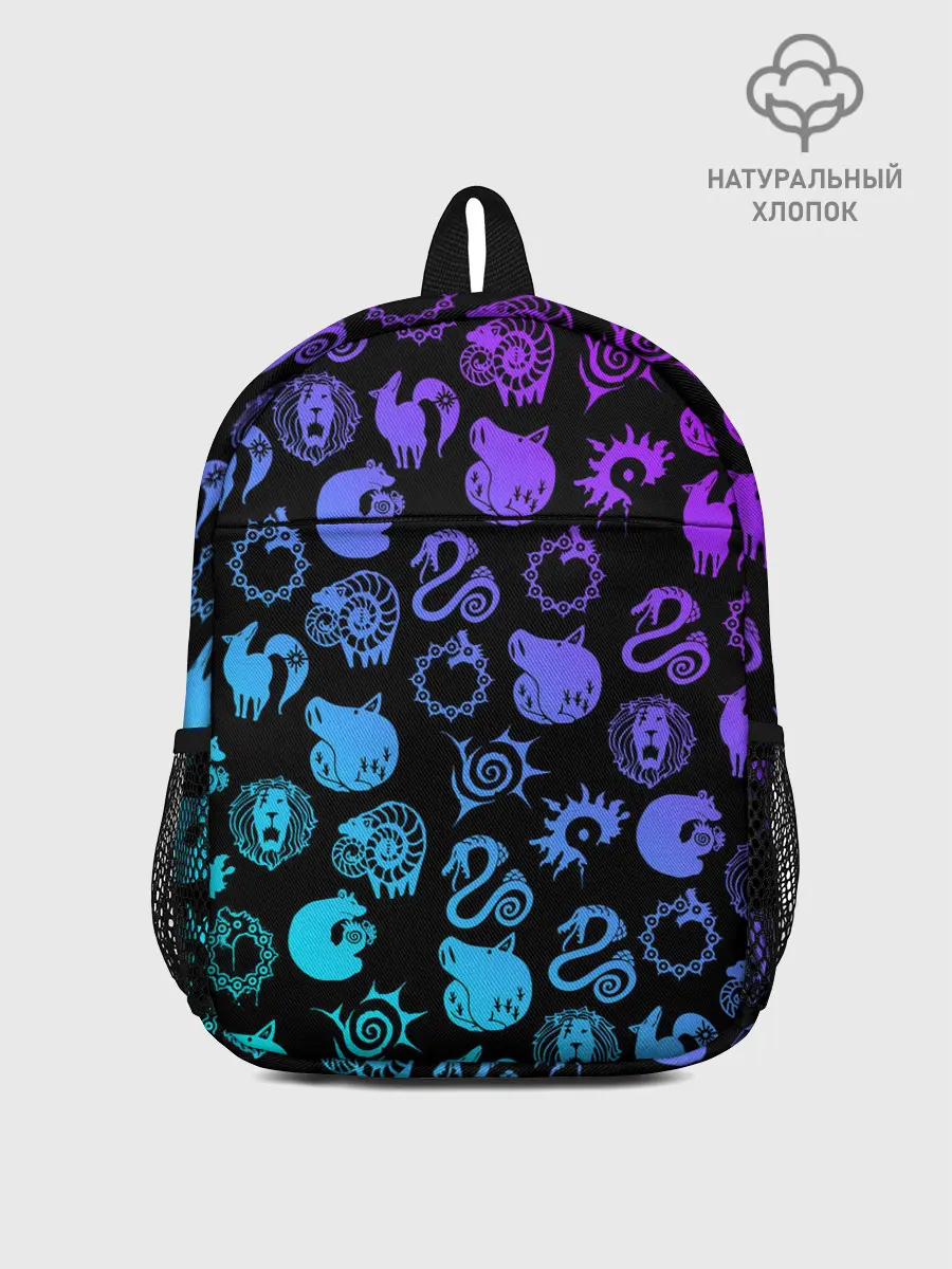 Рюкзак детский / 7 СМЕРТНЫХ ГРЕХОВ НЕОН ЭМБЛЕМЫ