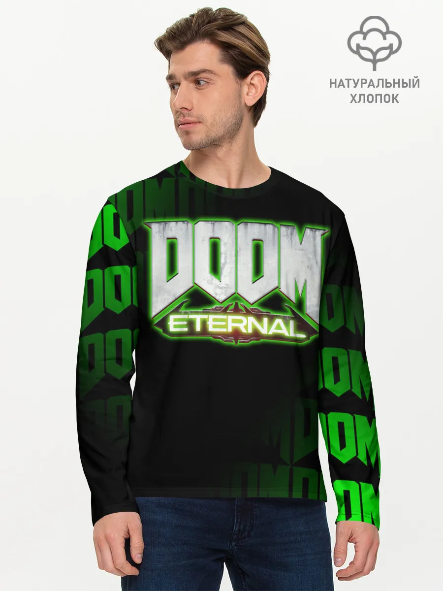 Мужской лонгслив базовый / DOOM: ETERNAL.