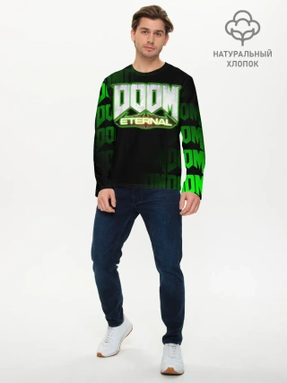 Мужской лонгслив базовый / DOOM: ETERNAL.