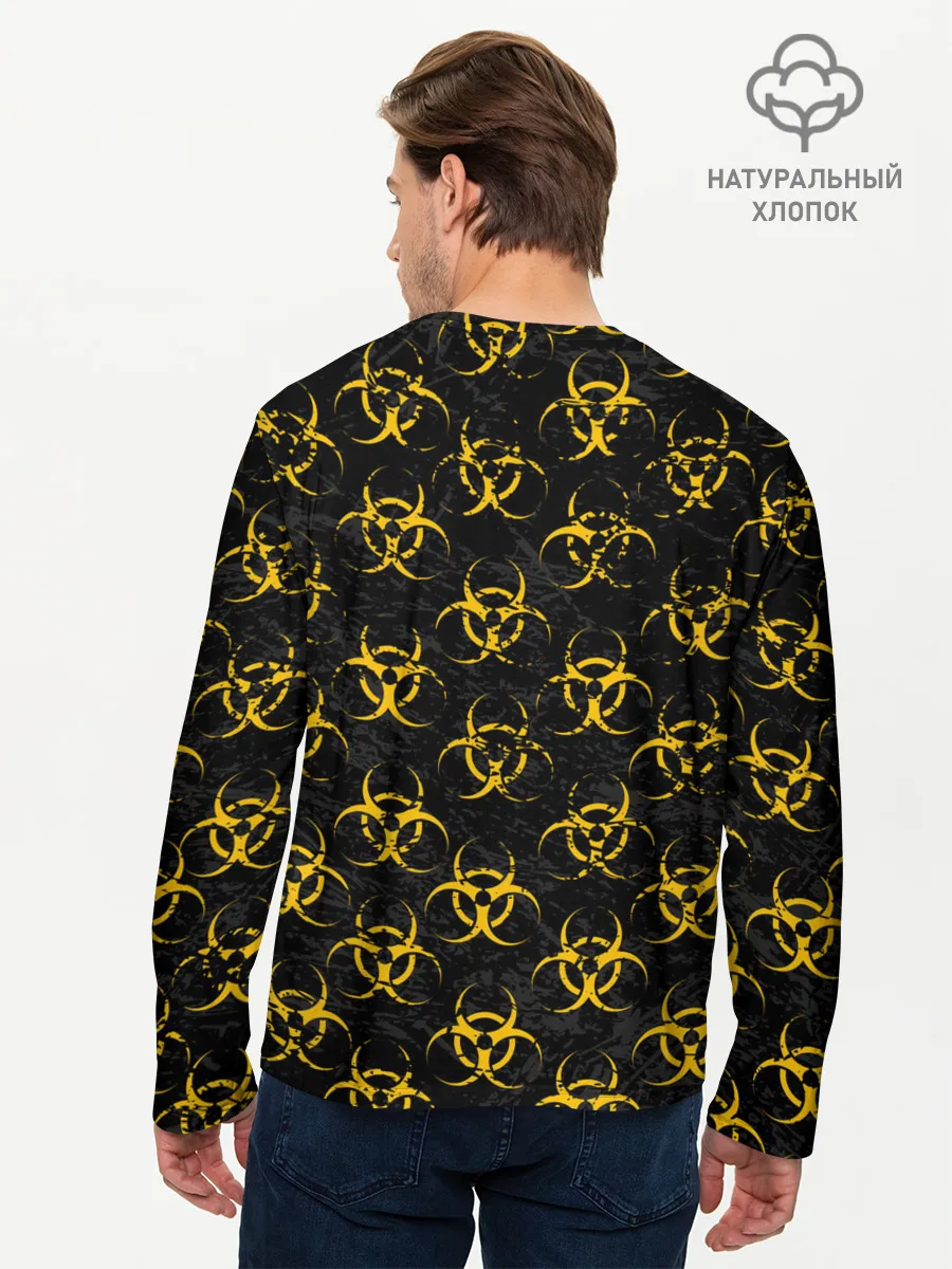 Мужской лонгслив базовый / YELLOW BIOHAZARD