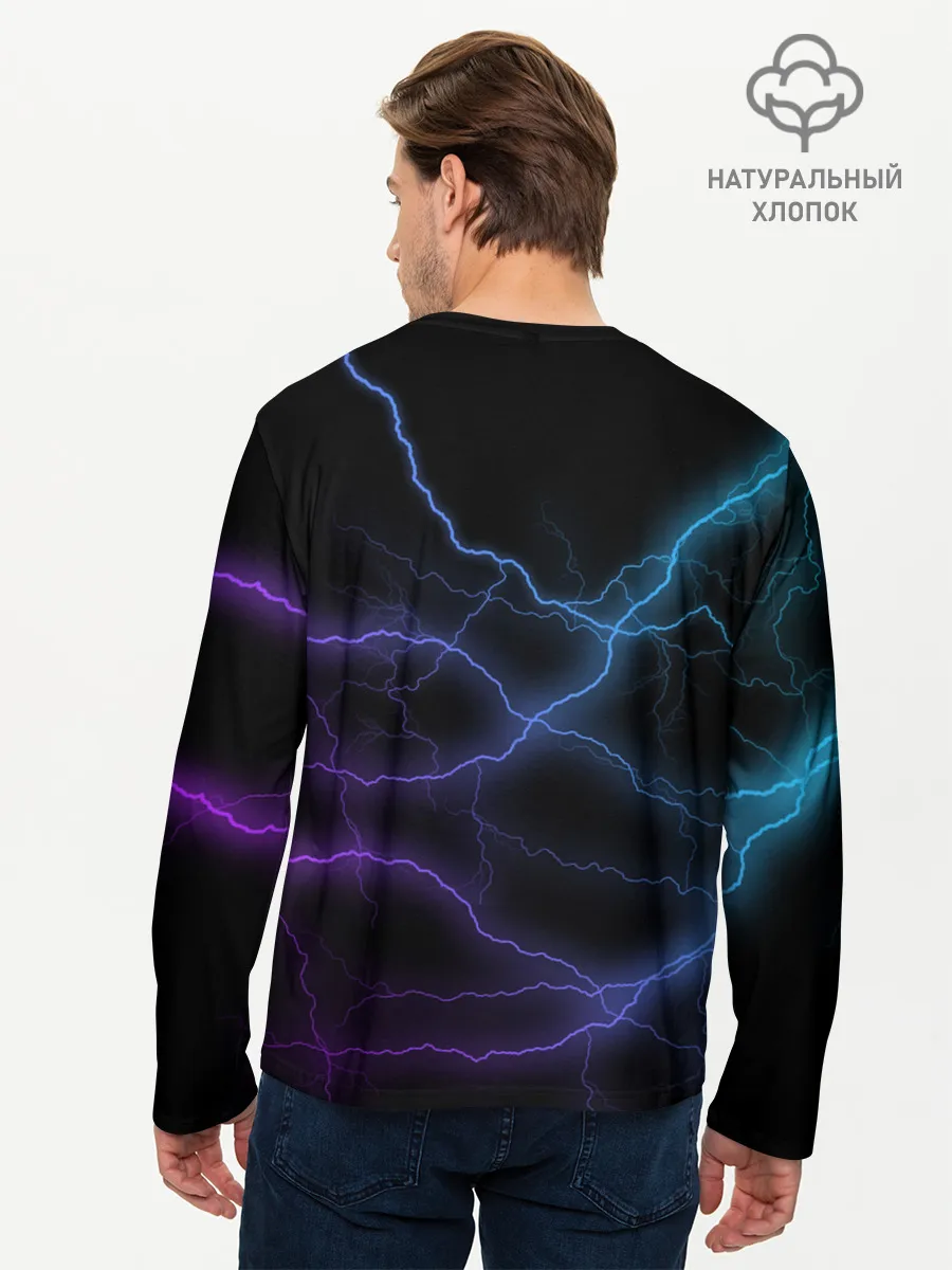 Мужской лонгслив базовый / МОЛНИЯ