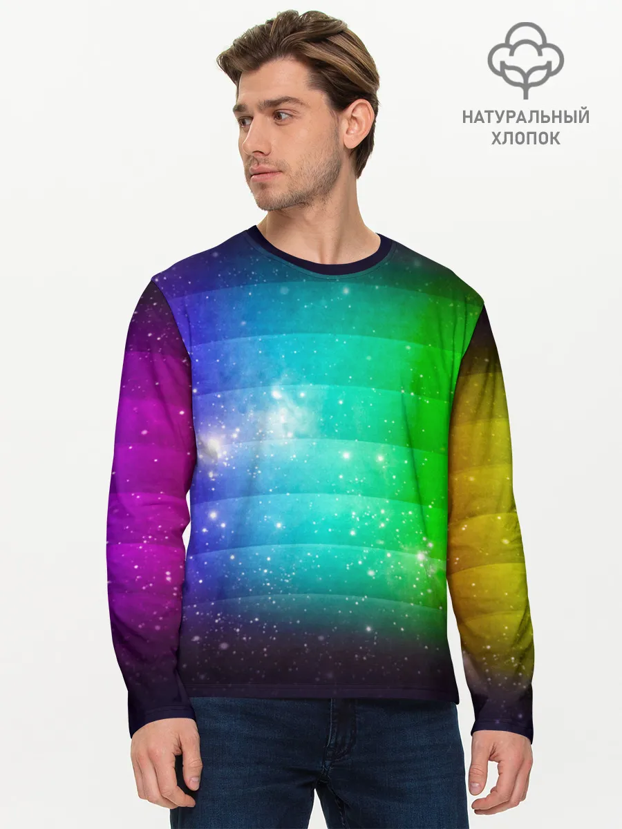 Мужской лонгслив базовый / Space