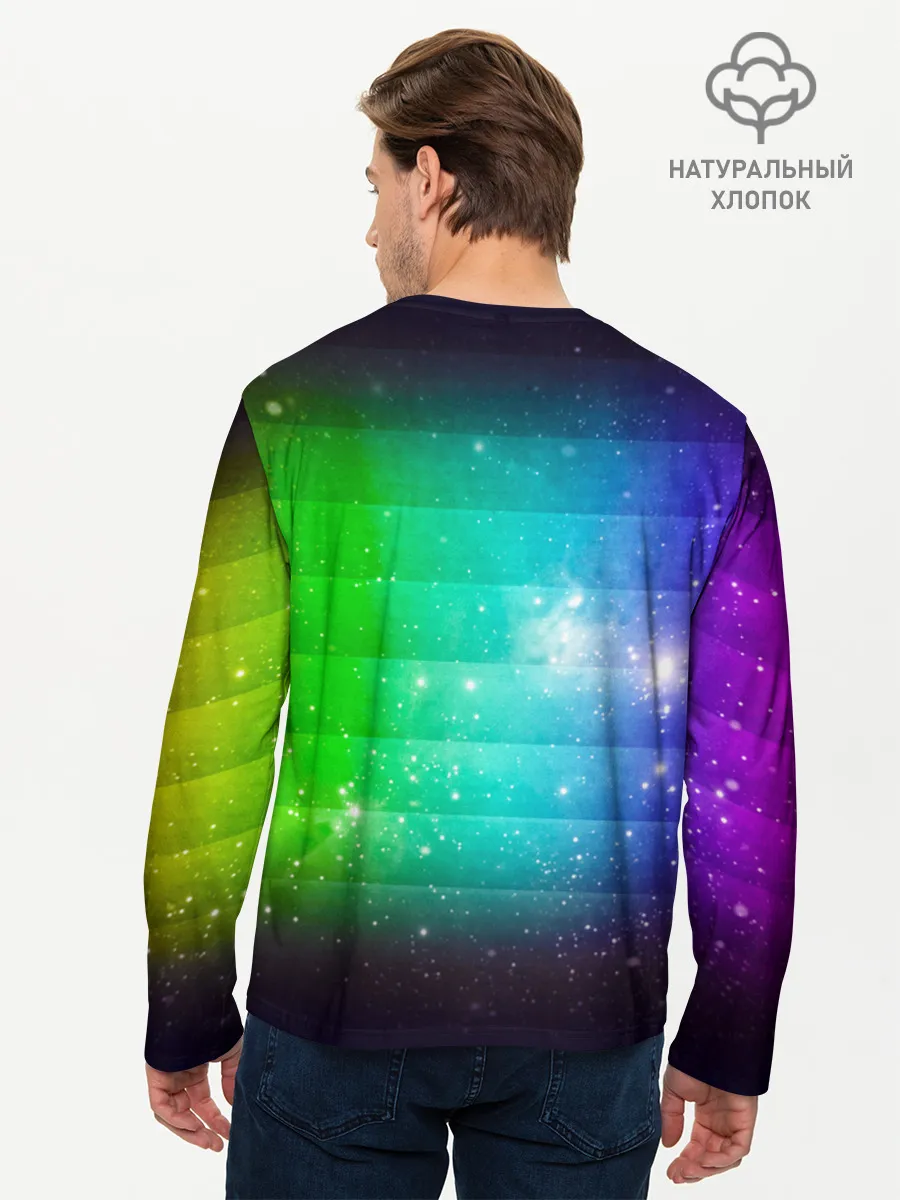 Мужской лонгслив базовый / Space