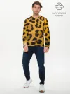 Мужской лонгслив базовый / Леопард