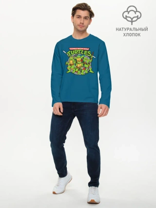 Мужской лонгслив базовый / Черепашки - ниндзя