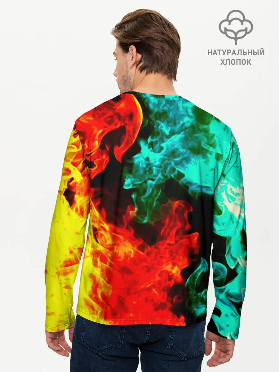 Мужской лонгслив базовый / БИТВА ОГНЕЙ