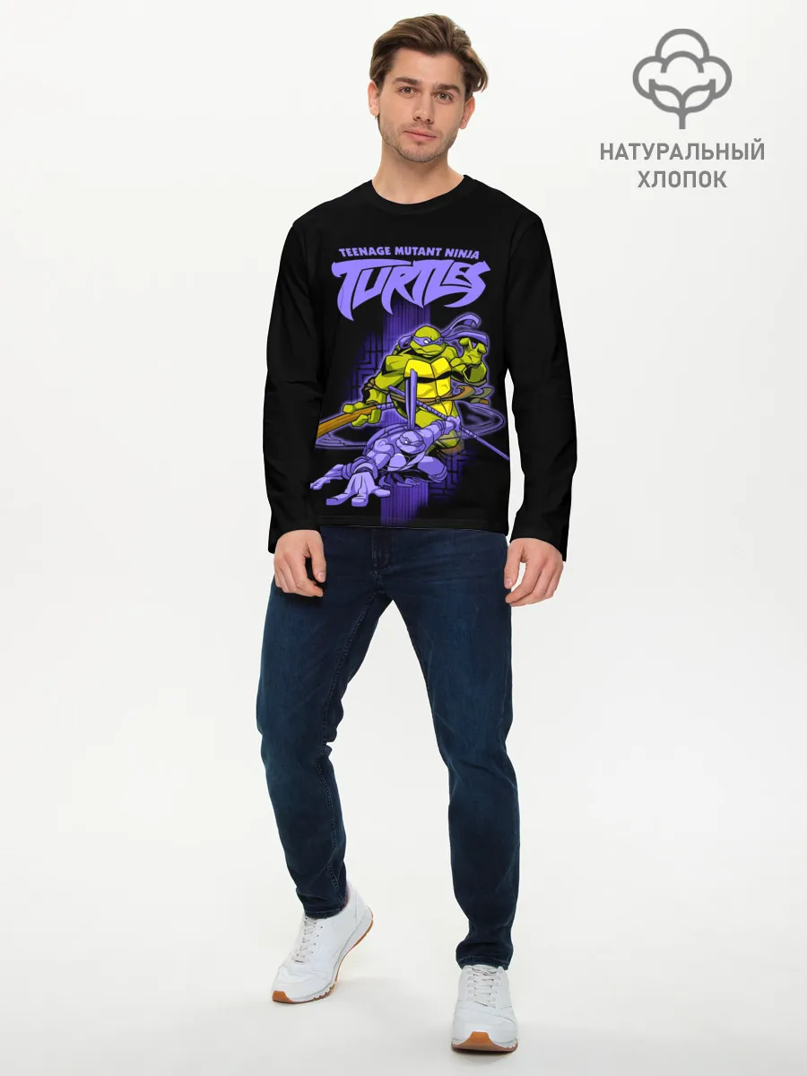 Мужской лонгслив базовый / Черепашки - ниндзя