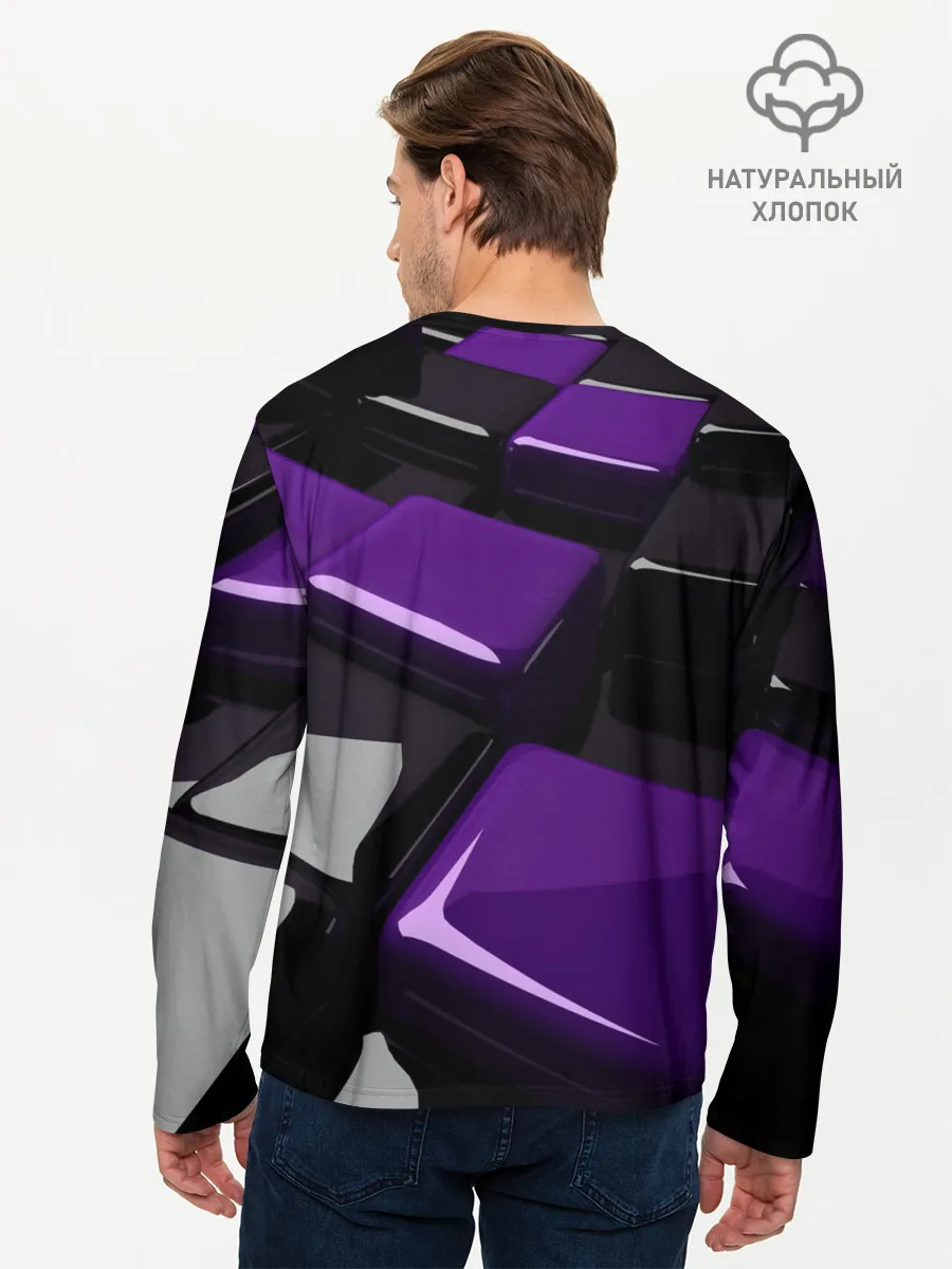 Мужской лонгслив базовый / НЕОНОВАЯ ГЕОМЕТРИЯ