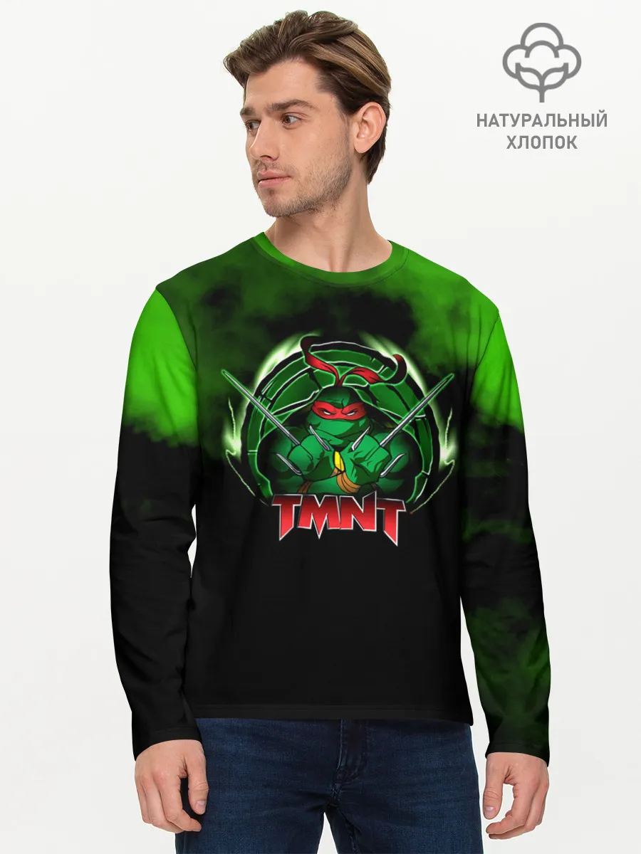 Мужской лонгслив базовый / TMNT Рафаэль