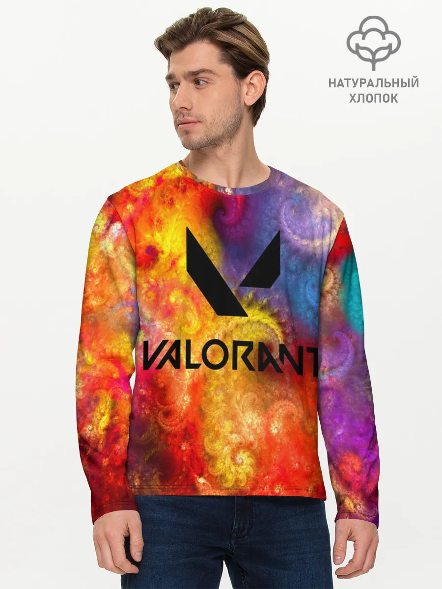 Мужской лонгслив базовый / Valorant