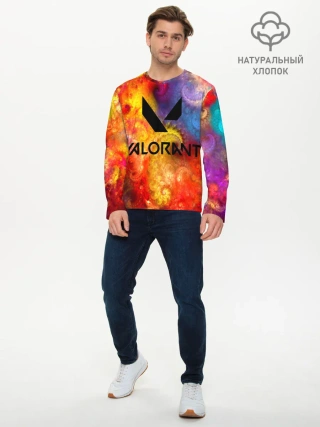 Мужской лонгслив базовый / Valorant