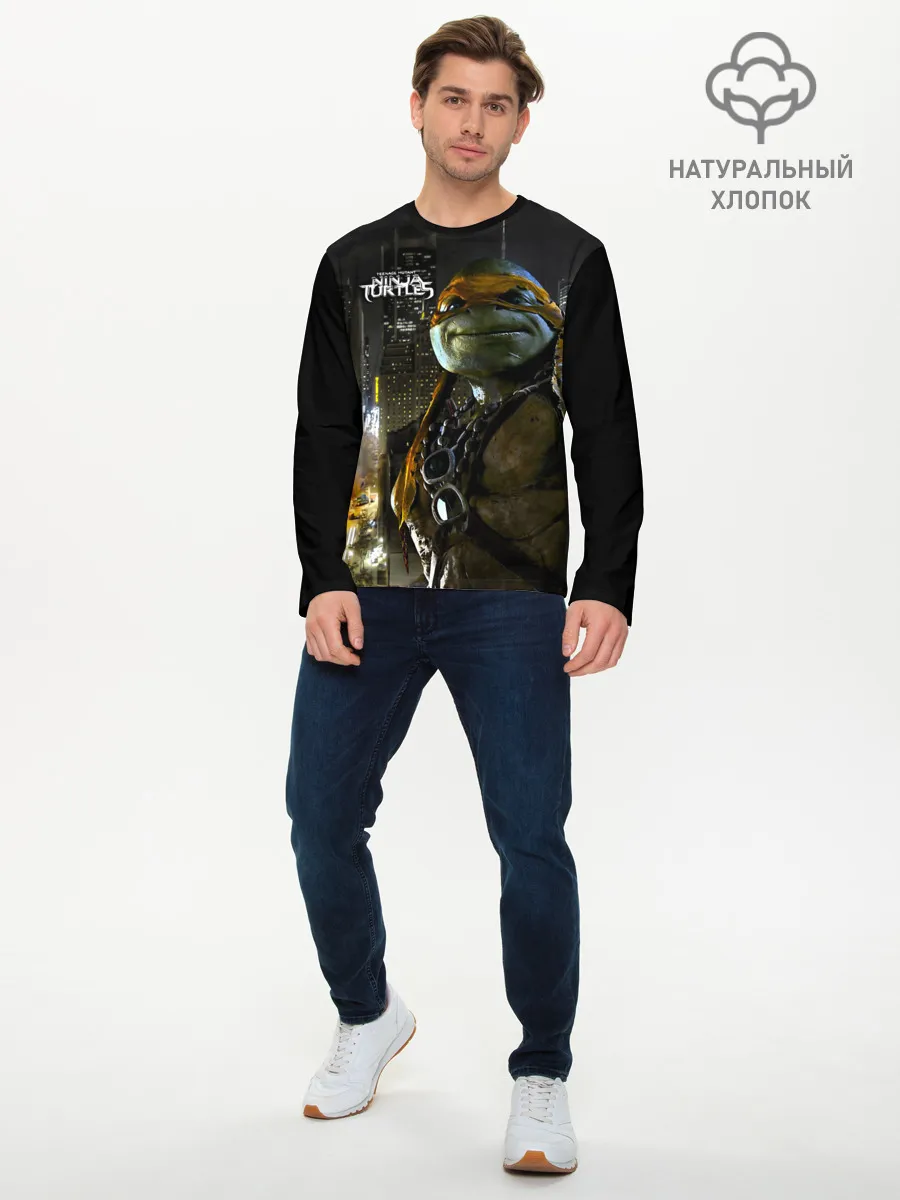 Мужской лонгслив базовый / Черепашки - ниндзя