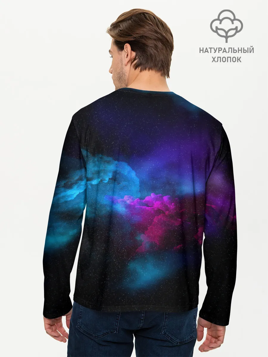 Мужской лонгслив базовый / НЕОН КОСМОС