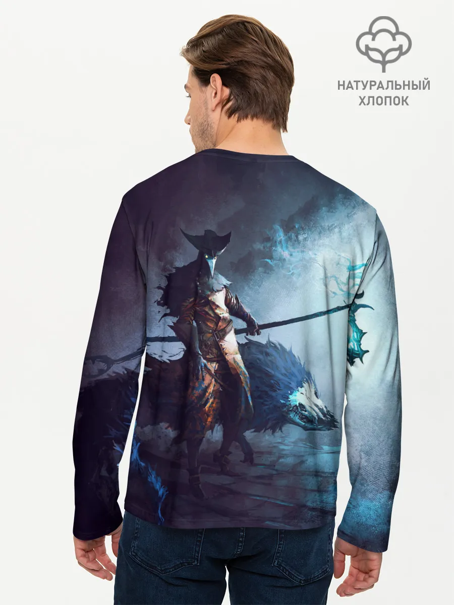 Мужской лонгслив базовый / Plague Doctor painting