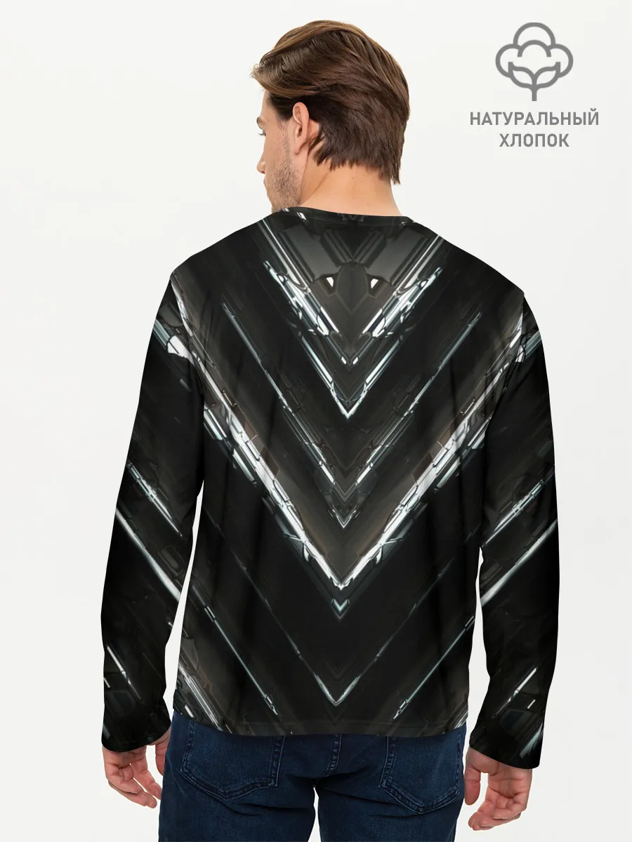 Мужской лонгслив базовый / МЕТАЛЛИЧЕСКАЯ БРОНЯ