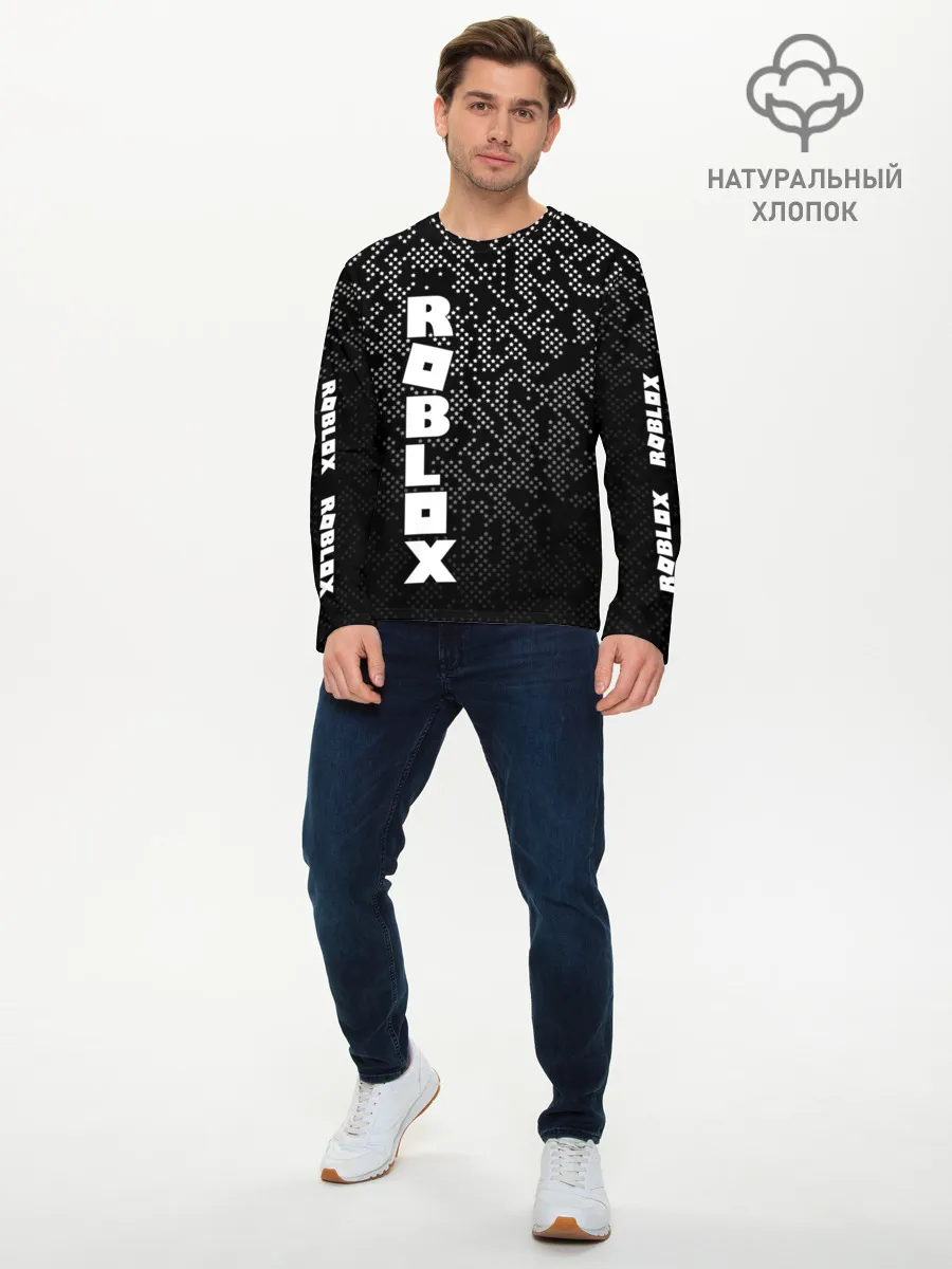 Мужской лонгслив базовый / Roblox