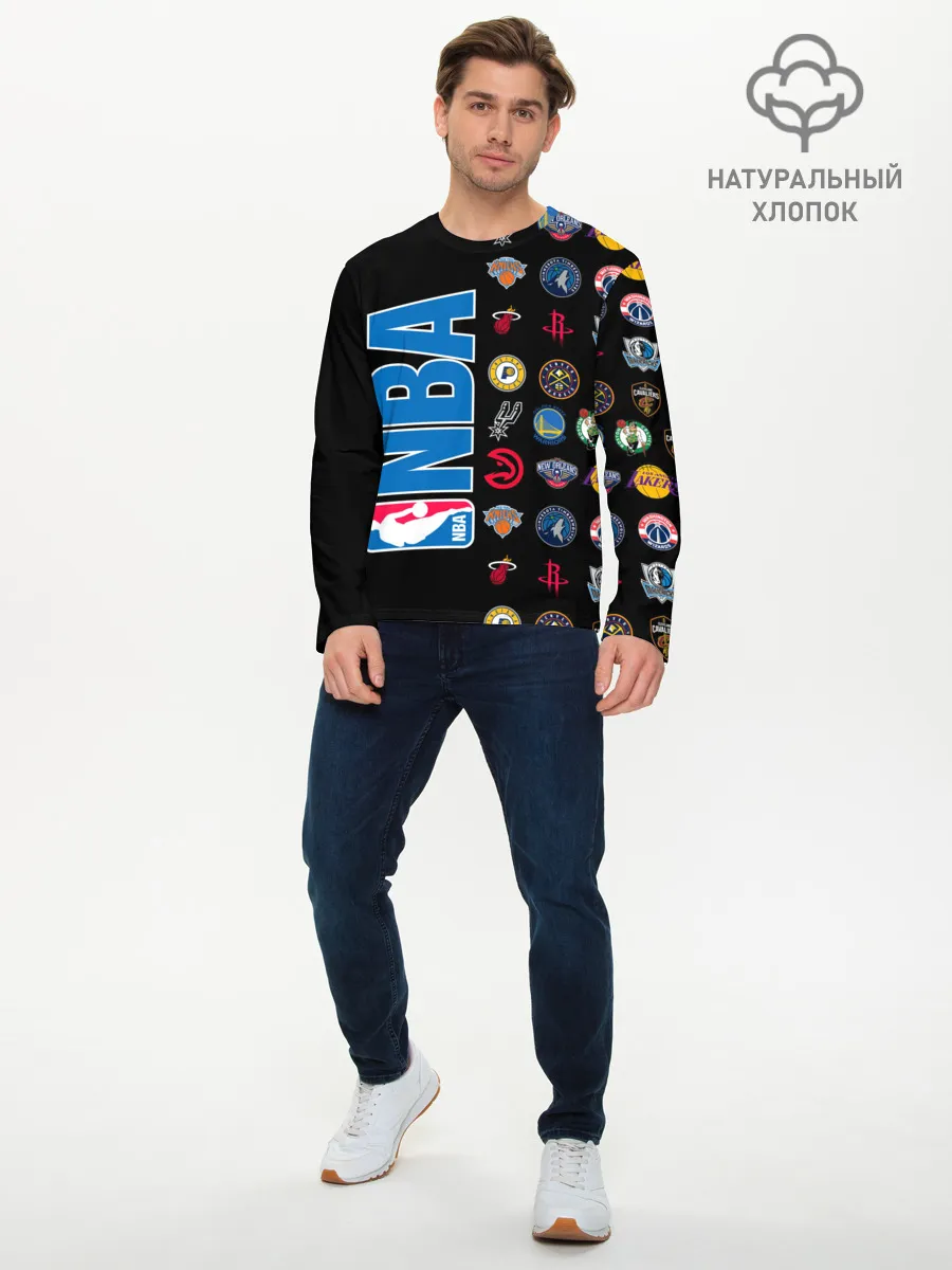 Мужской лонгслив базовый / NBA