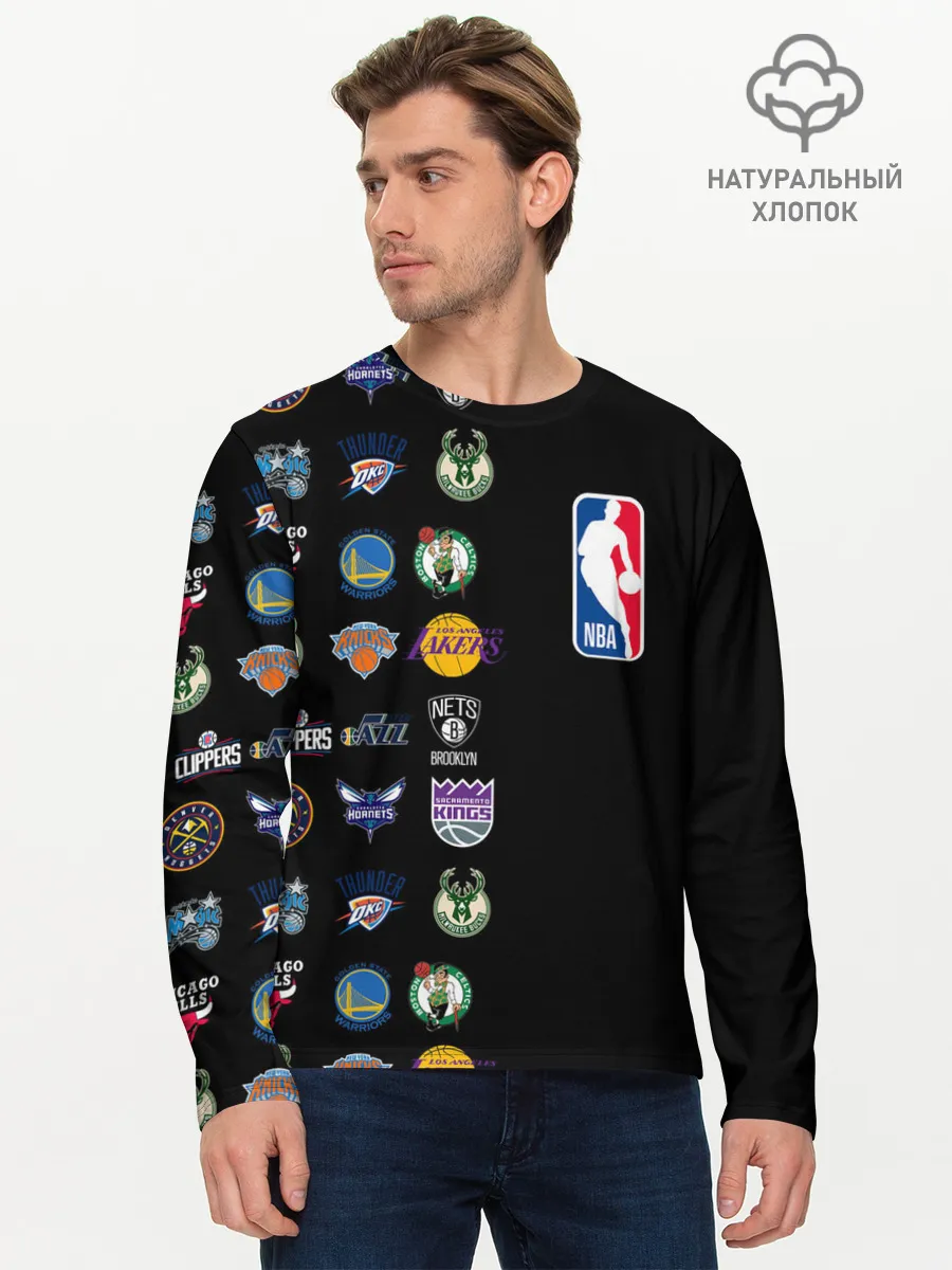 Мужской лонгслив базовый / NBA