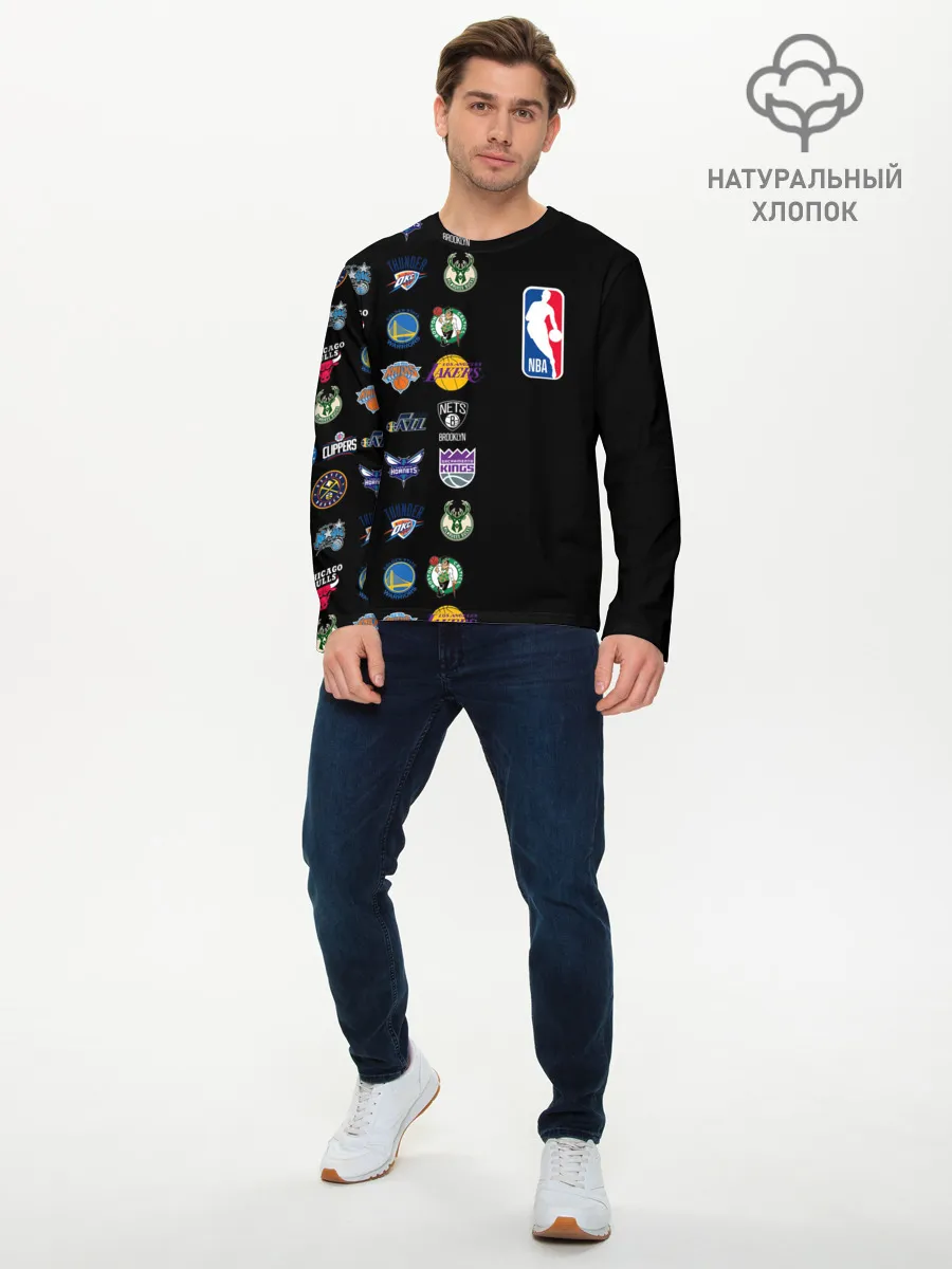 Мужской лонгслив базовый / NBA