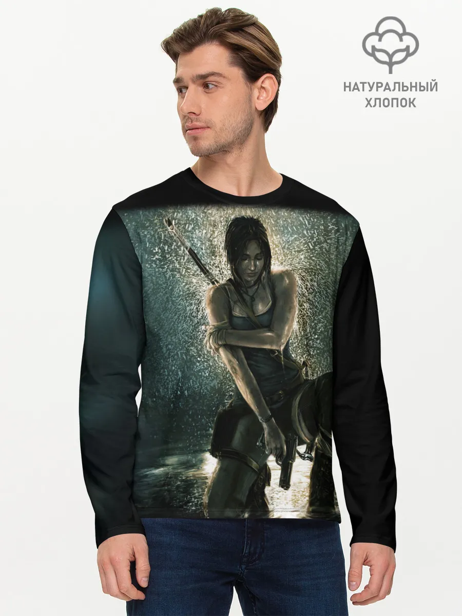 Мужской лонгслив базовый / TOMB RAIDER