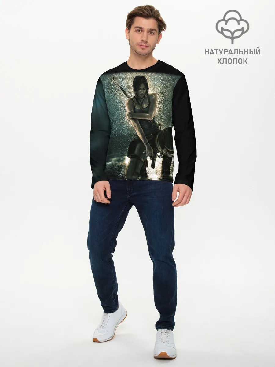 Мужской лонгслив базовый / TOMB RAIDER