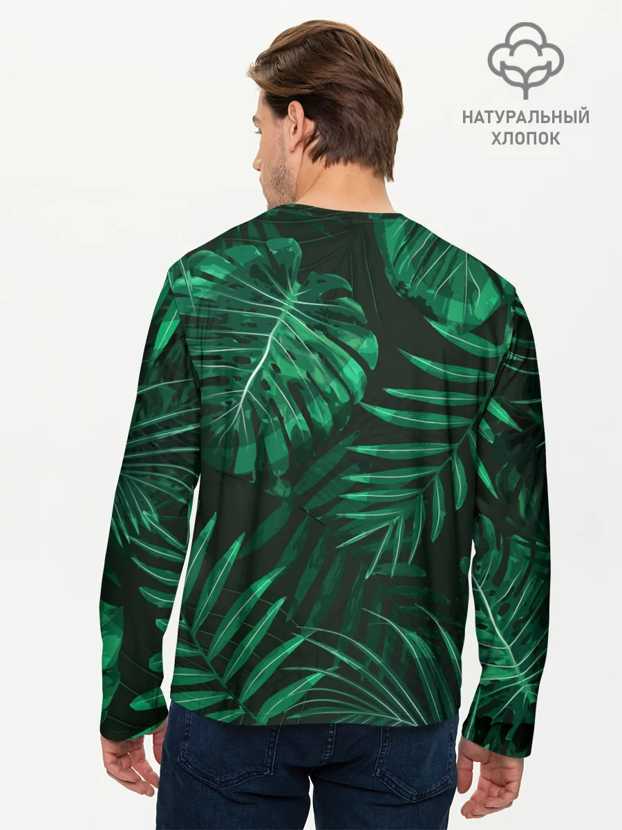 Мужской лонгслив базовый / Я из джунглей