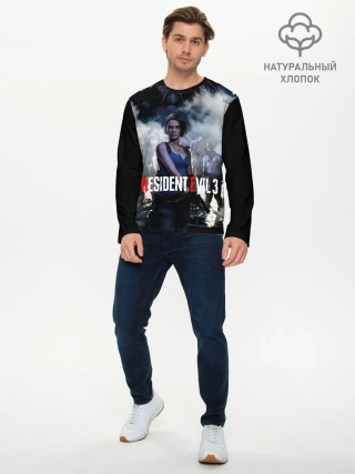 Мужской лонгслив базовый / RESIDENT EVIL 3.