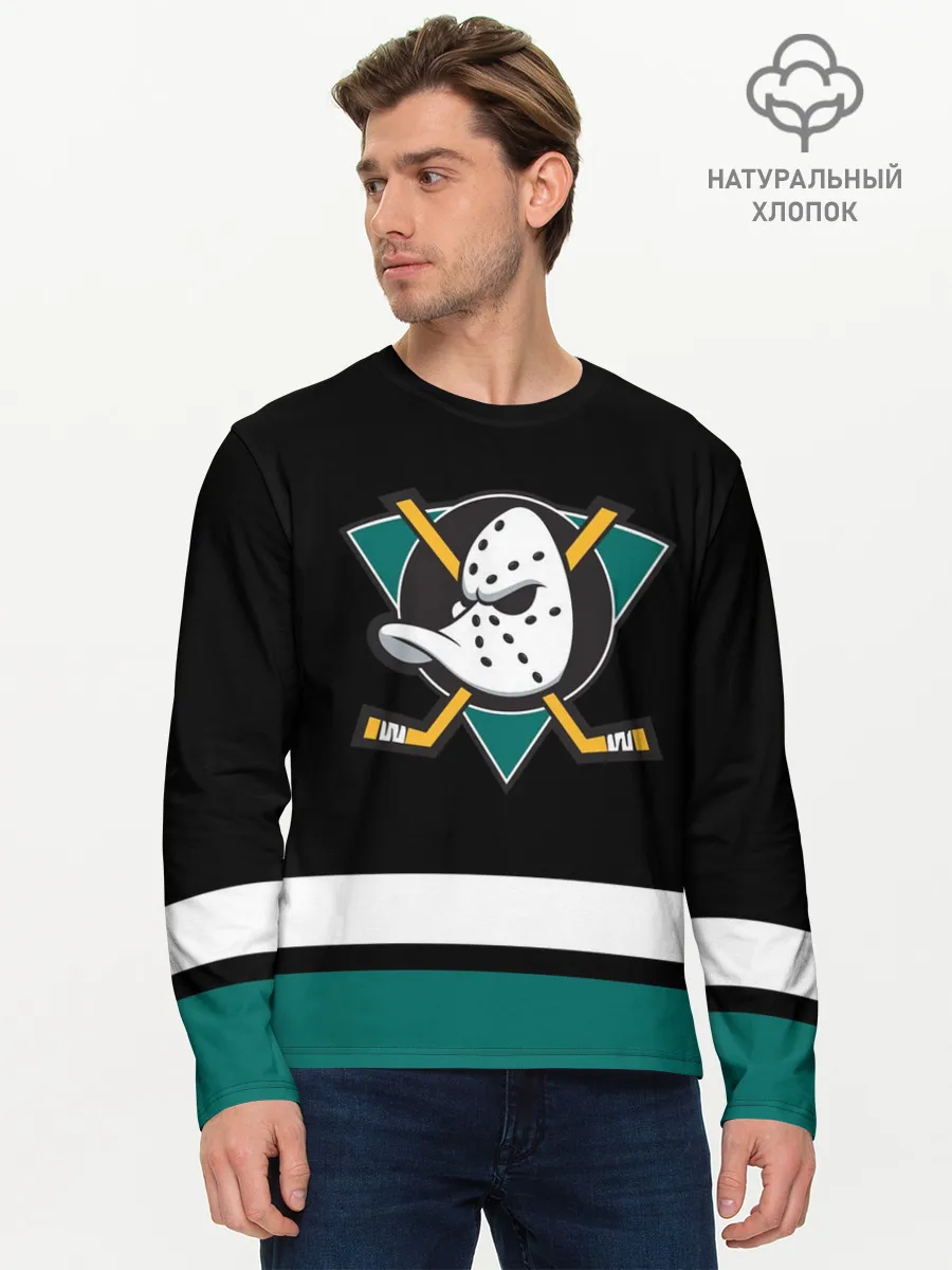 Мужской лонгслив базовый / Анахайм Дакс