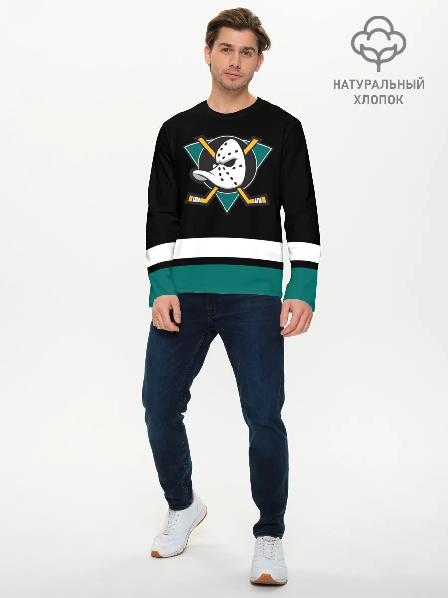 Мужской лонгслив базовый / Анахайм Дакс