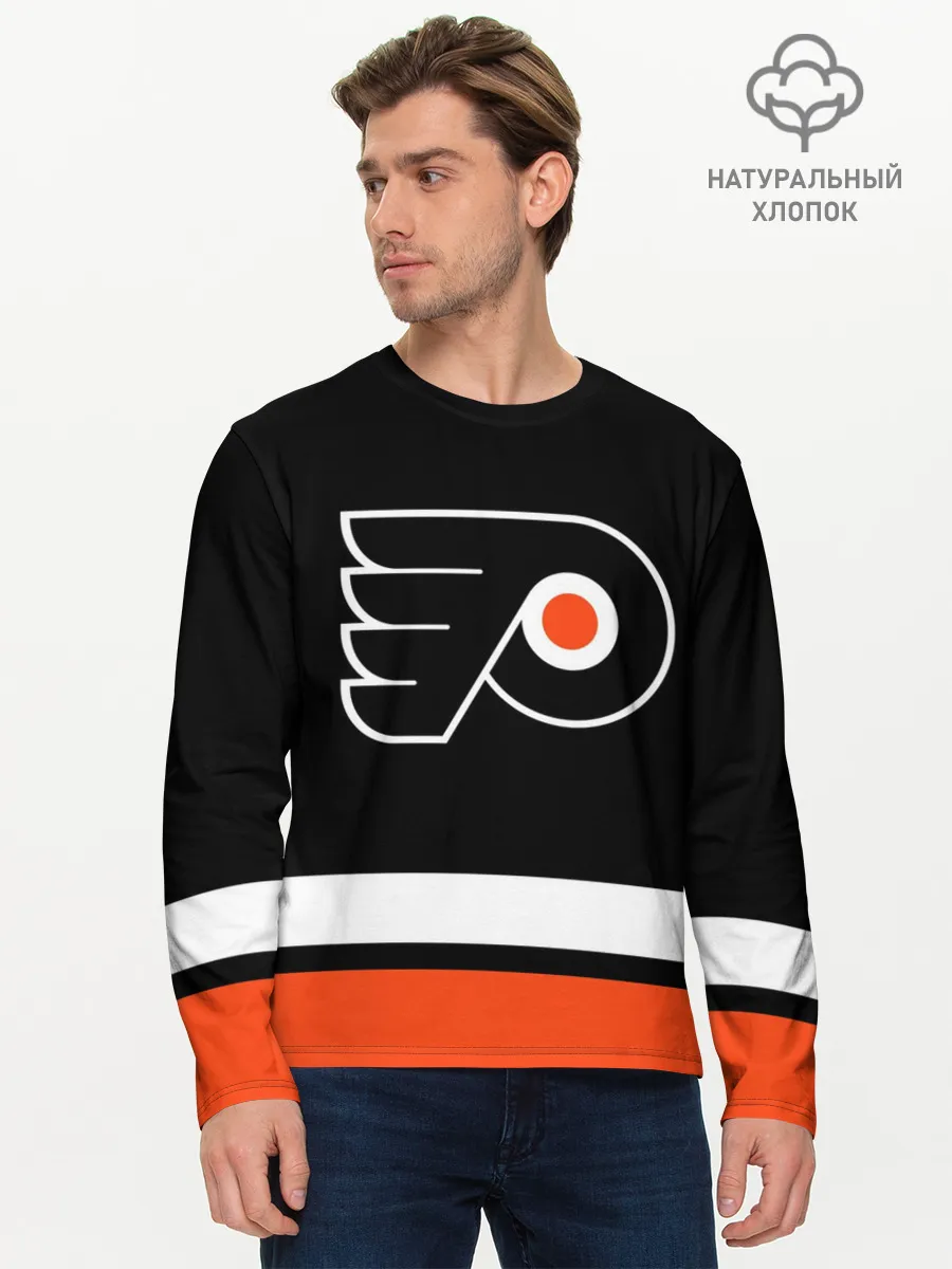 Мужской лонгслив базовый / Филадельфия Флайерз