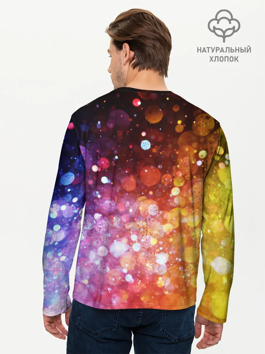 Мужской лонгслив базовый / Боке