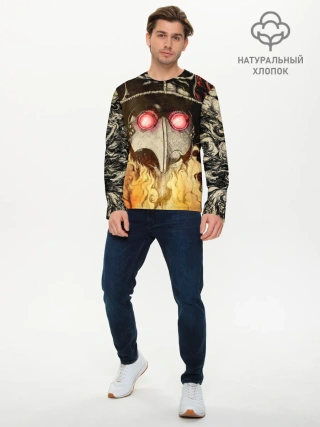 Мужской лонгслив базовый / Чумной доктор Мор