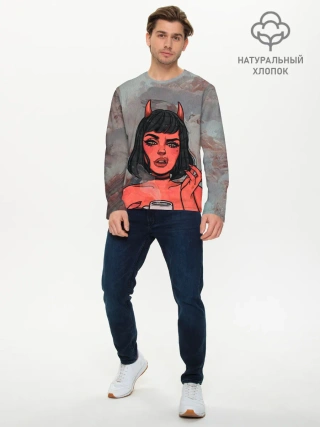 Мужской лонгслив базовый / КОФЕЕК