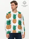 Мужской лонгслив базовый / Ананасовый арт