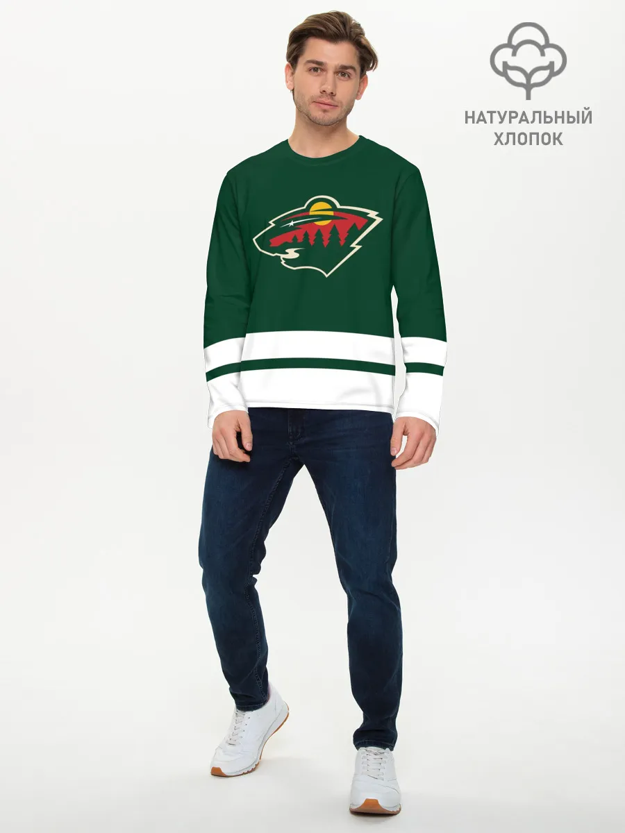 Мужской лонгслив базовый / Миннесота Уайлд