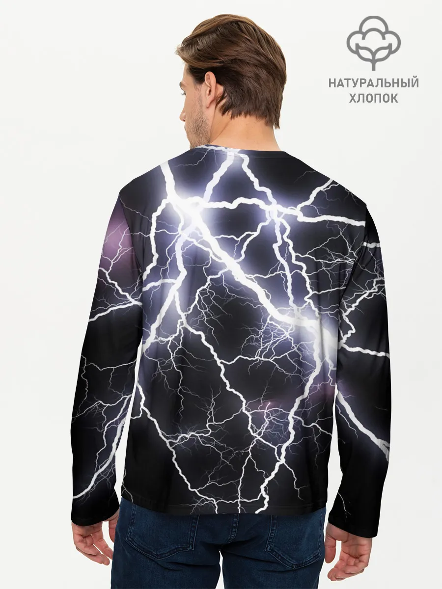 Мужской лонгслив базовый / Молния