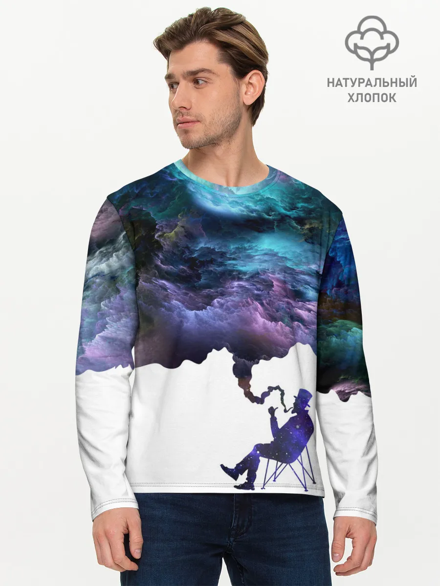 Мужской лонгслив базовый / Smoky dreams