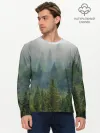 Мужской лонгслив базовый / Лес