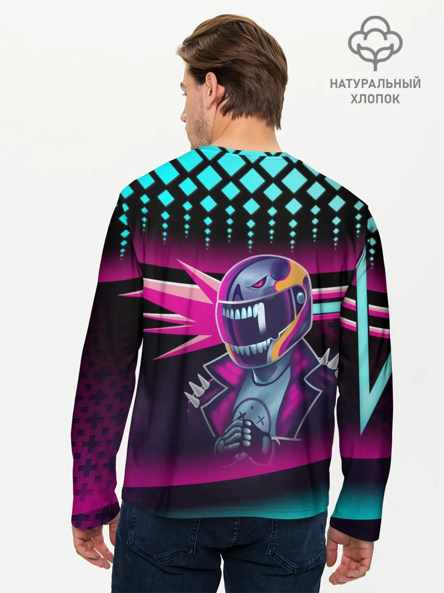 Мужской лонгслив базовый / НЕОНОВЫЙ ГОНЩИК