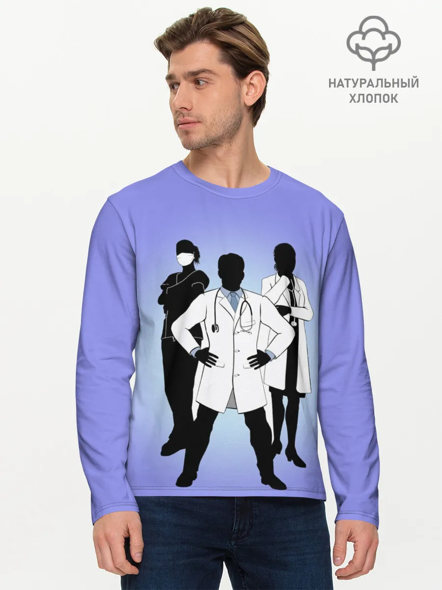 Мужской лонгслив базовый / Герои наших дней