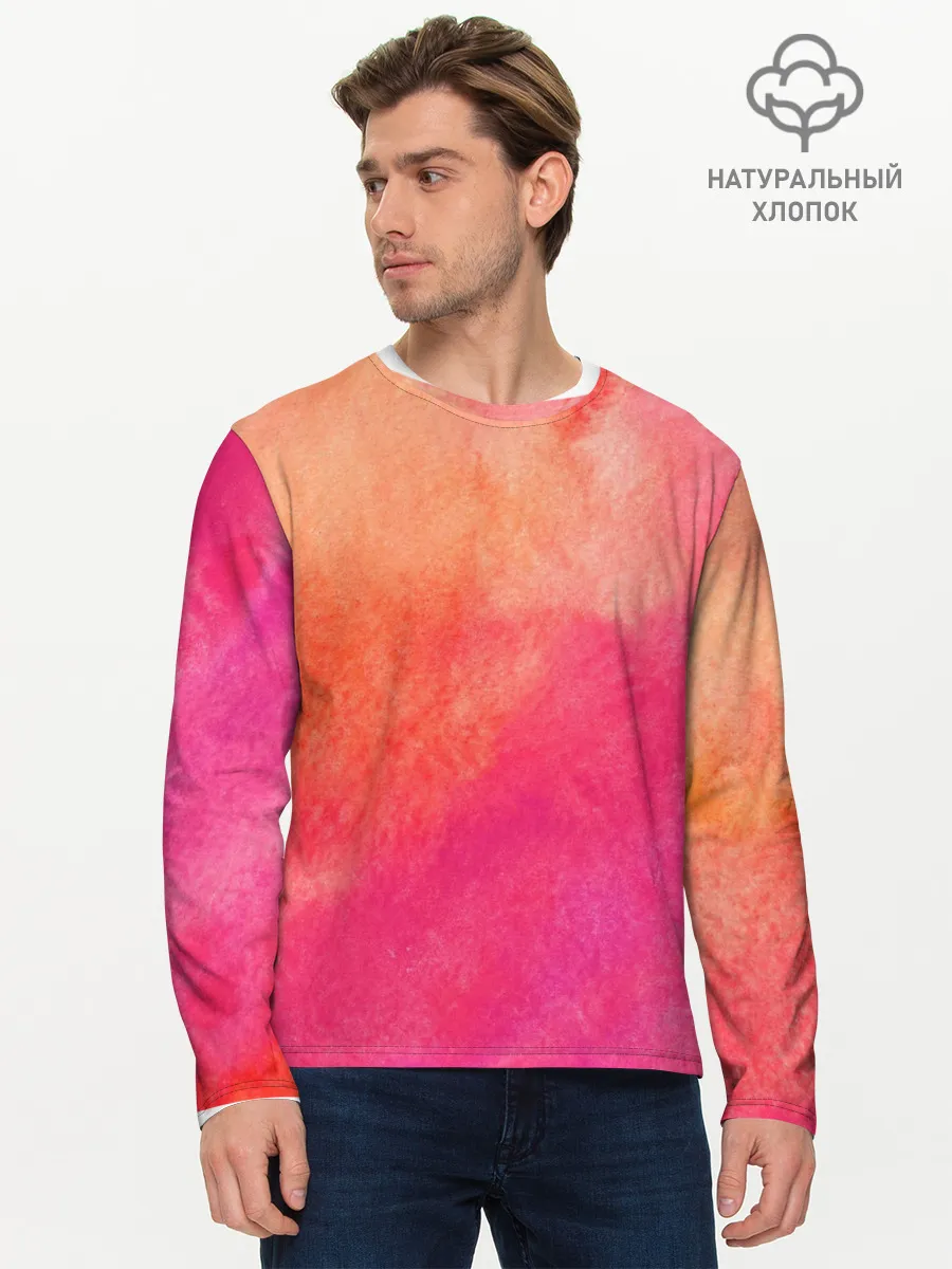 Мужской лонгслив базовый / Краски