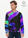 Мужской лонгслив базовый / DIGITAL ABSTRACT