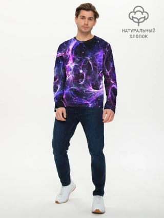 Мужской лонгслив базовый / SPACE STARS | КОСМОС ЗВЁЗДЫ