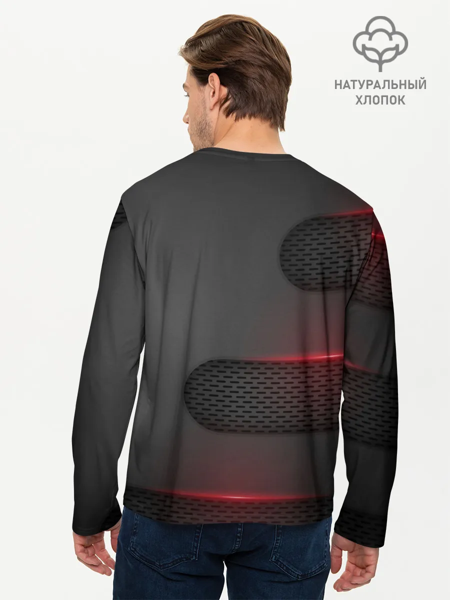 Мужской лонгслив базовый / Mitsubishi