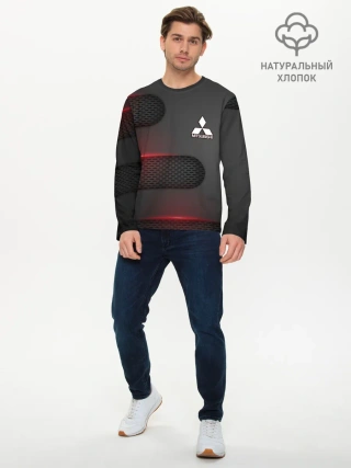 Мужской лонгслив базовый / Mitsubishi