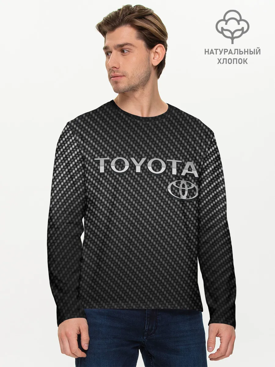 Мужской лонгслив базовый / TOYOTA CARBON