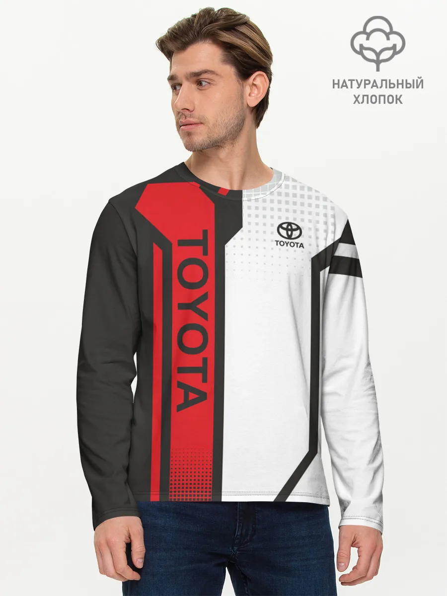 Мужской лонгслив базовый / Toyota Driver team