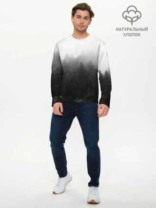 Мужской лонгслив базовый / Лес